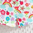 thumbnail image 6 of Girls Outfits Toddler Baby Girls Summer Floral Rainbow Print Flutter Sleeve Top and Shorts Two Piece Outfit Playwear Baby Girl Outfits Red 12 Months-18 Months, 6 of 7