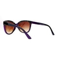 thumbnail image 4 of SA106 Womens Reptile Leather Trim Oversize Butterfly Sunglasses Pink, 4 of 4