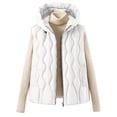 thumbnail image 2 of VBVC Women's Hooded Puffer Vest with Pockets , Waterproof Zip Up Sleeveless Jacket For Women, M-2XL, 2 of 9