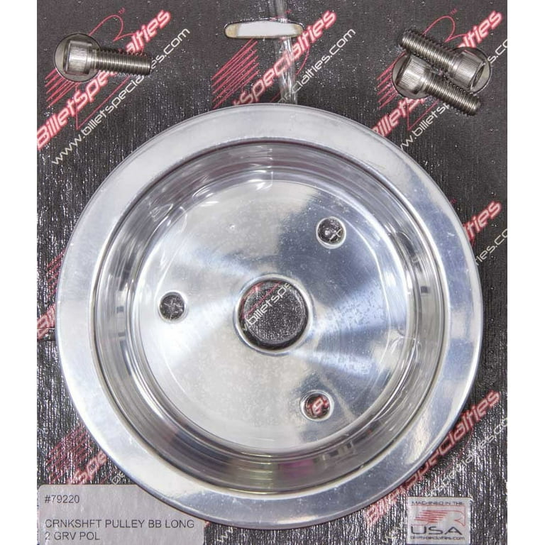 Billet Specialties Crankshaft Pulley BBC 3 GRV LWP Polished Billet Specialties Crankshaft Pulley BBC 3 GRV LWP Polished