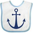 thumbnail image 3 of Inktastic Anchor Nautical Boys or Girls Baby Bib, 3 of 4