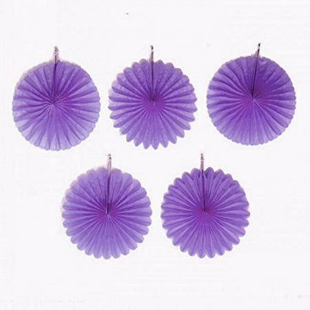 

Amscan 29055106 Mini Fan partydecorations 6in New Purple