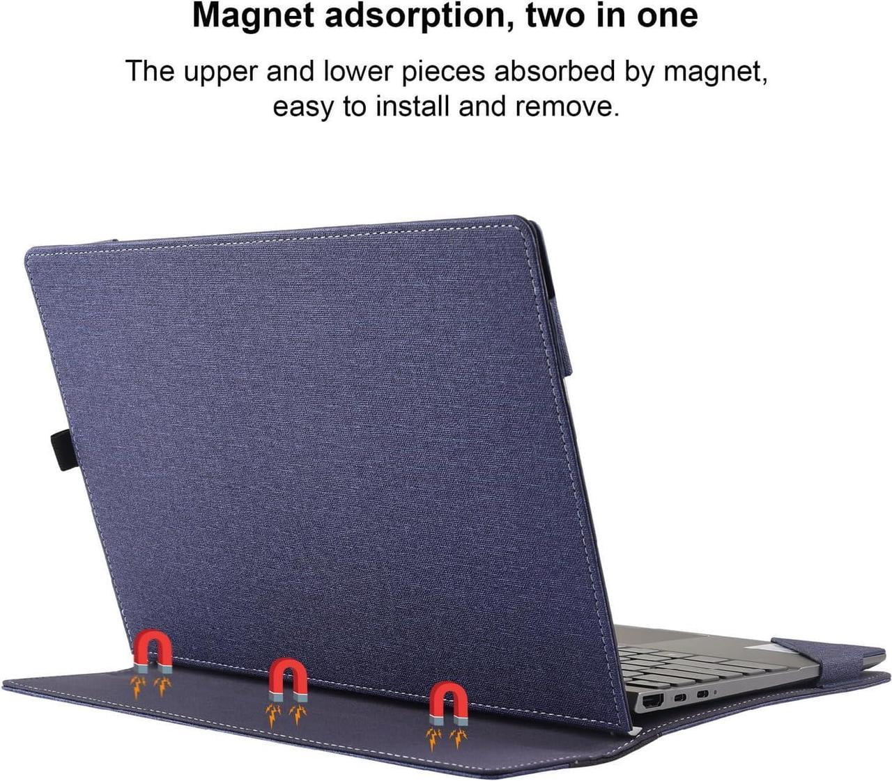 Laptop Case Cover for Lenovo Yoga 7i 2-in-1 16" 10th Gen / Yoga 7 2-in-1 16" 16ILL10 16AKP10 Detachable Notebook Sleeve Computer Bag PU Accessories with Heat Dissipation Hole