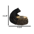 thumbnail image 2 of Western Rustic Forest Black Bear Hugging Tree Ring Coasters And Holder Set, 2 of 10