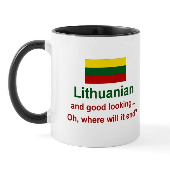 CafePress - Good Looking Lithuanian Mug - 11 oz Ceramic Mug - Novelty Coffee Tea Cup