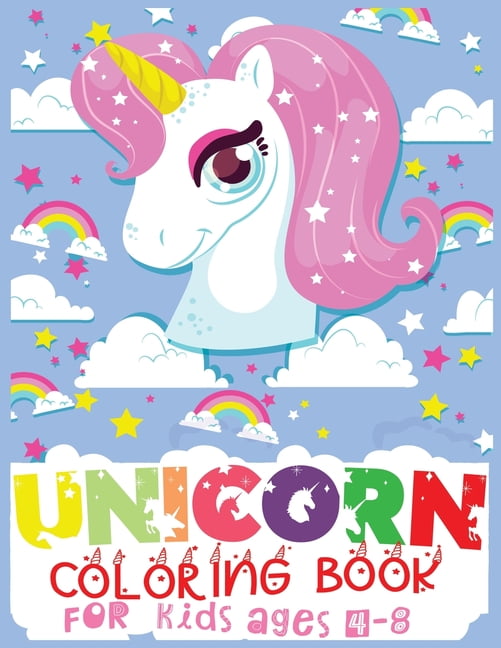 Download Unicorn Coloring Book For Kids Ages 4-8 : 50 completely ...