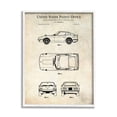 thumbnail image 4 of Stupell Industries Automobile Car Technical Outline Diagram Blueprint Patent Framed Wall Art, 16 x 20, Design by Karl Hronek, 4 of 5