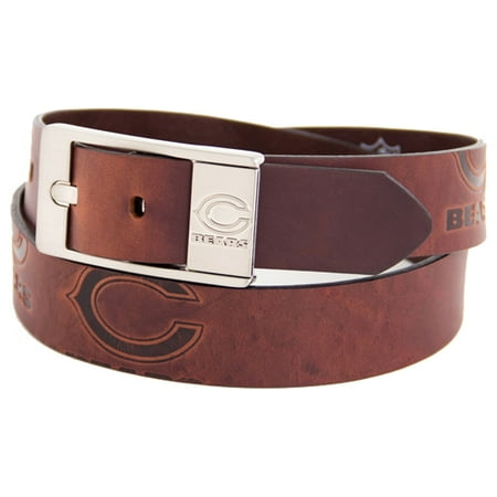 Chicago Bears Brandish Leather Belt - Brown