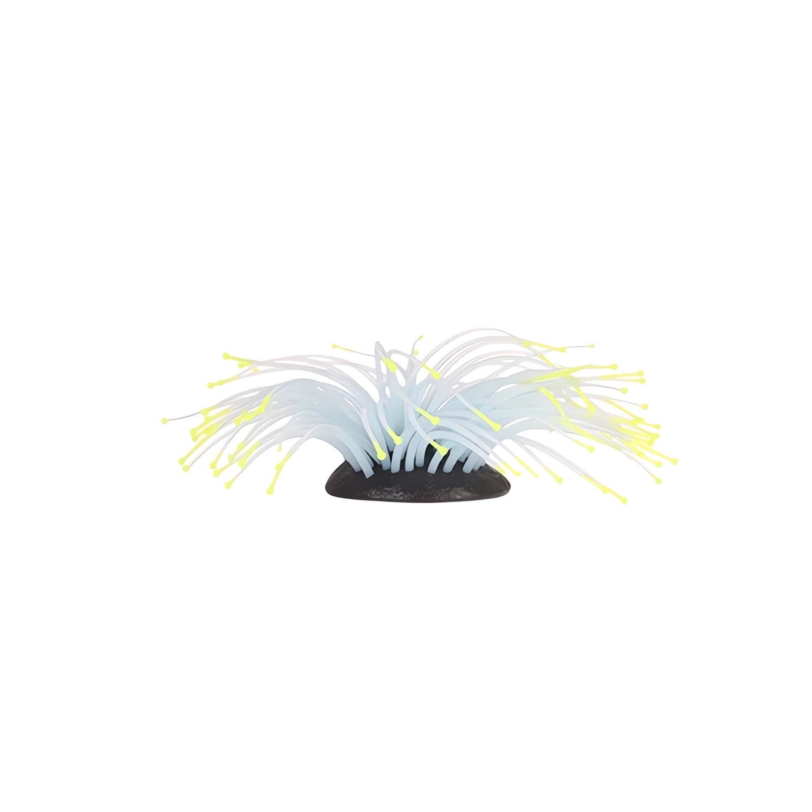 Horivan 5 Counts Faux Luminous Sea Anemone Silicone Aquarium Ornament Non-Living Fish Tank Night Decor