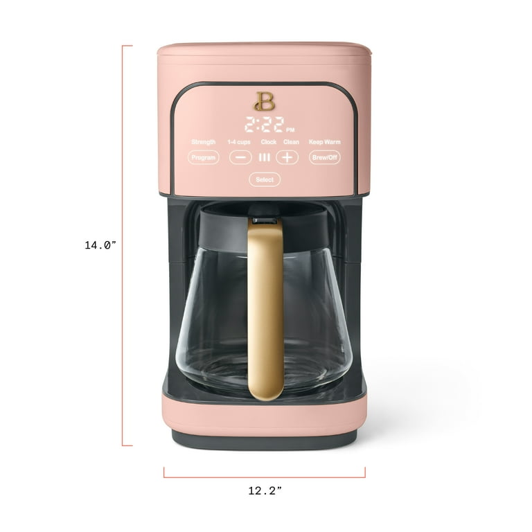 Beautiful 12 cup Programmable Coffee Maker, Rose by Drew Barrymore -  Walmart.com