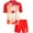 Red Island Explorer, variant on Big Chill Boys' Rash Guard Set - 2 Piece UPF 50+ Swim Trunks and Long Sleeve Swim Shirt (Little Kid/Big Kid)