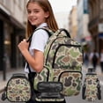 thumbnail image 2 of Aplkyhs School Backpack Set Camo Hunting Duck 4Pcs with Lunch Box Pencil Case Water Bottle Holder with Strap Portable Lunch Bag for Elementary Primary Middle School Bookbag, 2 of 7