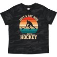 thumbnail image 3 of Inktastic Just a Boy Who Loves Hockey Boys Toddler T-Shirt, 3 of 5