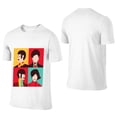 thumbnail image 2 of 180g Cotton Unisex T-Shirt - Beatles-Inspired Pop Art Graphic, Black & White, S-5XL, 2 of 6