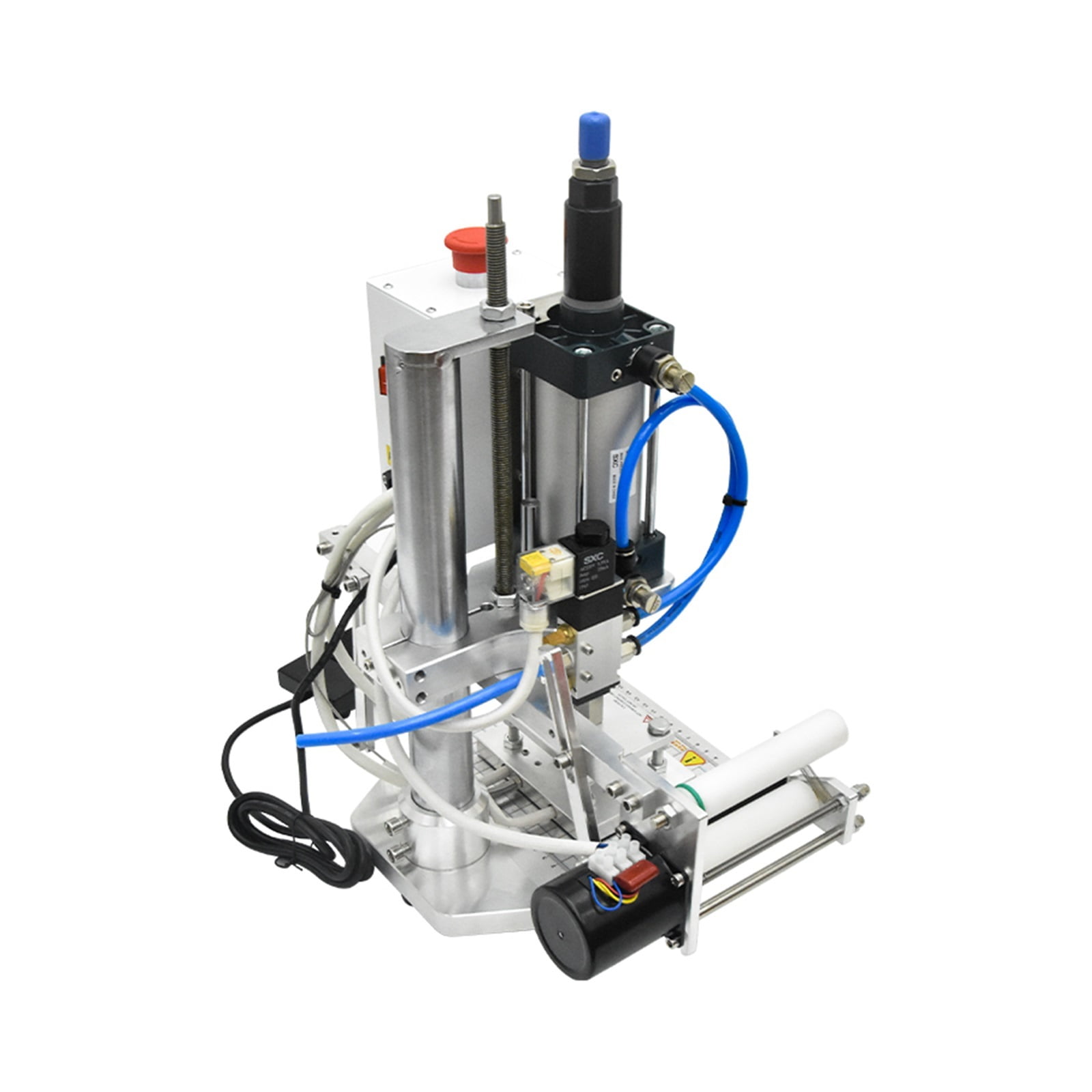 QS90 Bronzing Machine Pneumatic Hot Foil Stamping Machine Leather Wood Furniture Album Heat Press Machine Gilding Press