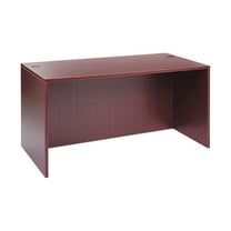 Alera Valencia Series Straight Front Desk Shell, 59.13" x 29.5" x 29.63", Mahogany