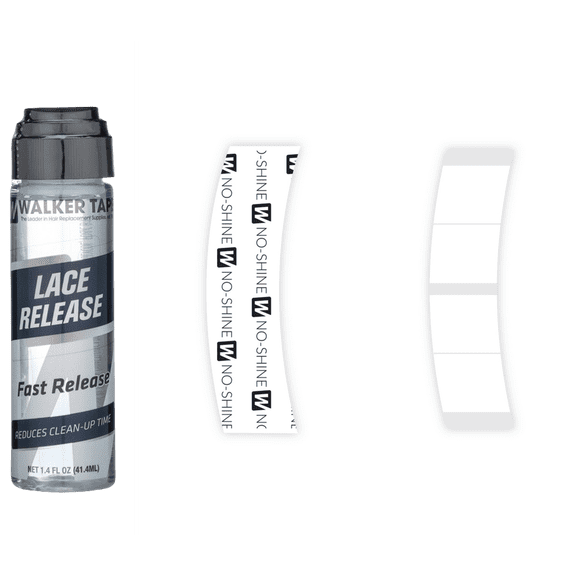 Walker Kit: No Shine Tape Strips (MINI Contour) and Lace Release 1.4 fl oz