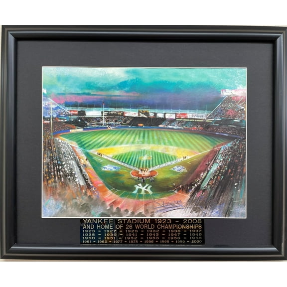 Haiyan " Yankee Stadium,1923-2008 & Home of 26 World Series" Framed Art Generic