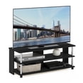 thumbnail image 3 of Furinno SULLY TV Stand, 3-Tier Rectangular Entertainment Center with Open Shelf, TV Console for TV up to 48 Inch, Open Frame for Cable Management, for Living Room, Bedroom, Dark Americano, 3 of 4