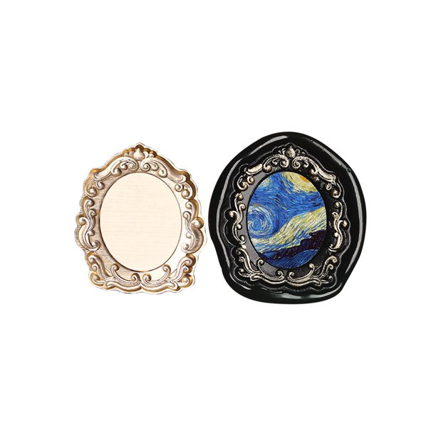Cabeza De Sello Cabezal de sello de forma especial Cabezal de cera de sellado vintage clásico para tarjeta de boda (E) Tmvgtek Libre de BPA