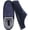 Corduroy Blue, variant on Slipper for Men with Arch Support,Cotton-Blend Memory Foam House Slippers for Men Warm Strips Fluff Plush Wool-like Clogs with Rubber Sole Spring Grey Size 11
