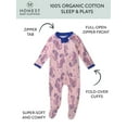 thumbnail image 3 of Honest Baby Clothing Organic Cotton Boy/Girl Long Sleeve Sleep N Play, Newborn - 9 Month Sleepwear, 3 of 7