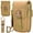 Khaki, variant on Outdoor molle Phone Pouch with Water Bottle Buckle