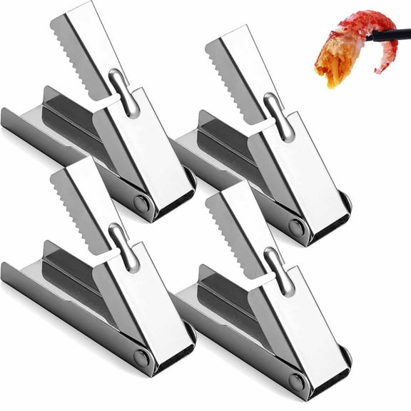 4PCS Crawfish Peeler Tool, Stainless Steel Crawfish Peeler Tool, Crayfish Shelling Device Seafood Tool-Easily Peeling Shrimp Tails, Crawfish Tail Peeler Remover Tool for Kitchen Restaurant(4pcs)