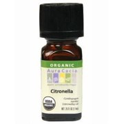Aura Cacia Organic Essential Oil, Citronella, 0.25 Fl Oz