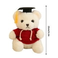 thumbnail image 2 of YIMWNYI Graduation Teddy Bear with Doctoral Cap and Gown, Cute Plush Graduation Toy, Soft and Comfortable Graduation Gift, Ideal for Graduation Season, Birthday, and Academic Celebrations, 2 of 6