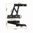 thumbnail image 5 of 2Pcs Lifting Coffee Table Hinge, Heavy Duty Lifting Coffee Table Mechanism Steel Furniture Lifting Frame Hinges For Table Hinge For Coffee Table, 5 of 5