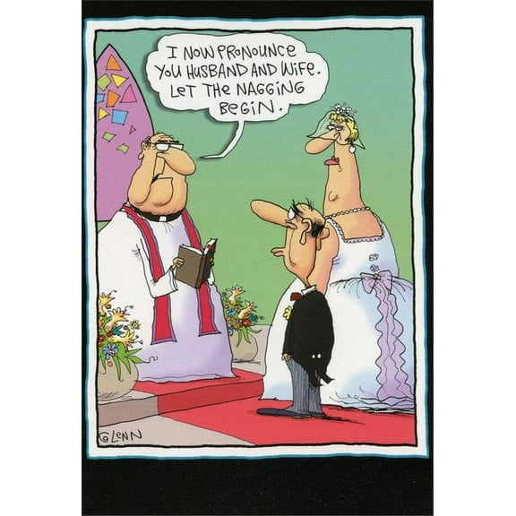 Nobleworks Let the Nagging Begin Funny / Humorous McCoy Bros Wedding / Marriage Congratulations Card