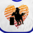 thumbnail image 4 of Inktastic Barrel Racing Rodeo Cowgirl Girls Baby Bib, 4 of 4