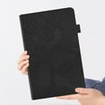 thumbnail image 6 of iPad Pro 11 2020 Case, iPad Pro 11 inch 2nd Generation Case, Dteck Embossed Tree Pattern PU Leather Magnetic Flip Folio Stand Case Auto Wake Sleep with Card Slots/Elastic Band/Stylus Loop, Black, 6 of 6
