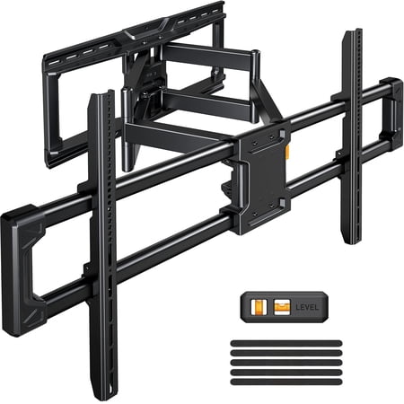 MountFTV Full Motion TV Wall Mount for 50"-120" TVs, with 6 arms up to 180lbs,Max 900x600mm,Heavy-duty TV Mount Bracket,Swivel and Tilt