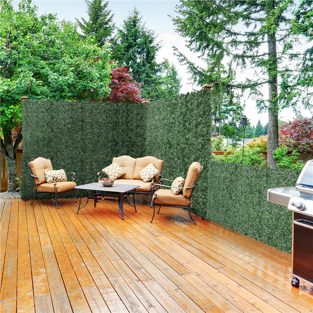 Renwick 1*3M Artificial Faux Ivy Decorative Privacy Fence, Green