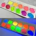 thumbnail image 6 of 12 Colors Artist Watercolor Paints Fluorescent Color Watercolor Set Portable Art Set for Painting on Fabric Stone, 6 of 9