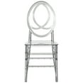 thumbnail image 5 of Fabulaxe QI004659.CL Modern Acrylic Phoenix Dining Chair, Stackable Transparent Party Chair, Crystal Clear Acrylic Chair for Events and Weddings, Single, 5 of 8