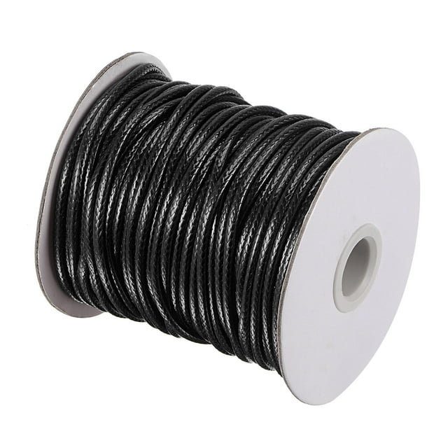 Unique Bargains Beading Thread Bracelet Weave Bead Craft Cord 3mm 39M/Roll (42-Yards) Decorative String, Black