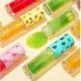 thumbnail image 2 of Juego de aceites labiales con sabor a fruta, 3 uds., brillo labial hidratante transparente, bálsamo labial hidratante para rellenar labios, 2 of 5