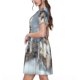 thumbnail image 2 of Balery Majestic Snowy Wolf Vestidos sueltos de manga corta para mujer, vestidos de verano 2025, vestidos casuales de corte A con vuelo., 2 of 6