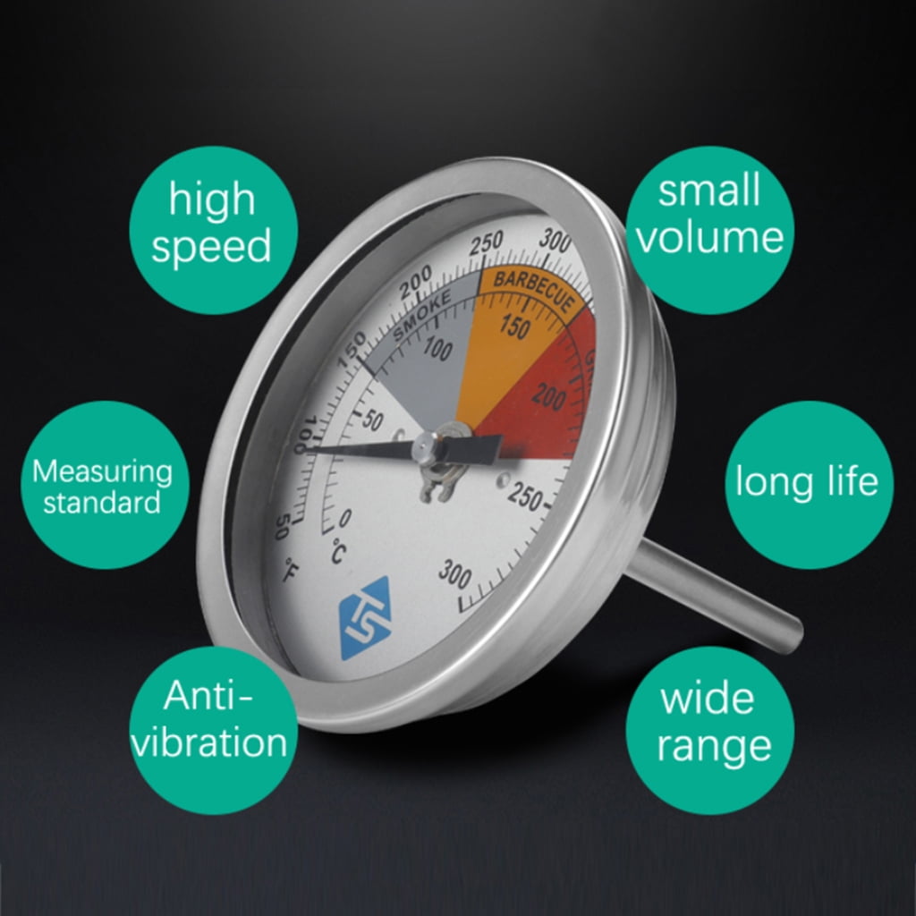 Thermometers 1/2NPT Thread Dials Temperature Meter for Meat Baking Temp Gauge