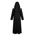 thumbnail image 4 of Halloween Cosplay Costume Deluxe Gothic Nun Sister Headpiece Long Robe Set for Women Gir'ls Renaissance Stage Performance Cosplay Party Masquerade Birthday Gift Theme Party Roleplay Stage Apparel, 4 of 4