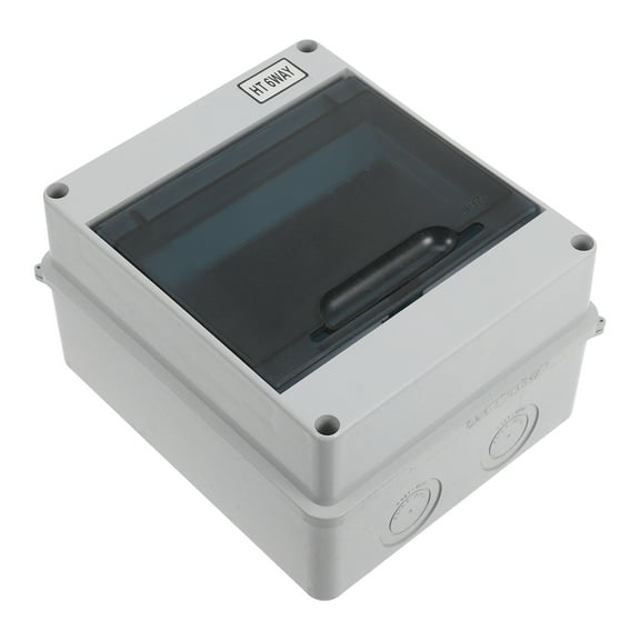 Enclosure Box Din Rail Enclosure 6 Way Power Distribution Box Circuit Breaker Box Plastic Electrical Enclosure for Wall Mounting