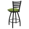 thumbnail image 2 of 410 Jackie 30" Swivel Bar Stool with Anodized Nickel Finish and Canter Kiwi Green Seat, 2 of 4