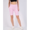 thumbnail image 3 of Real Essentials 4 Pack: Women's 9" Bermuda Long High Waisted Shorts with Pockets Casual Workout Athletic (Available in Plus), 3 of 7