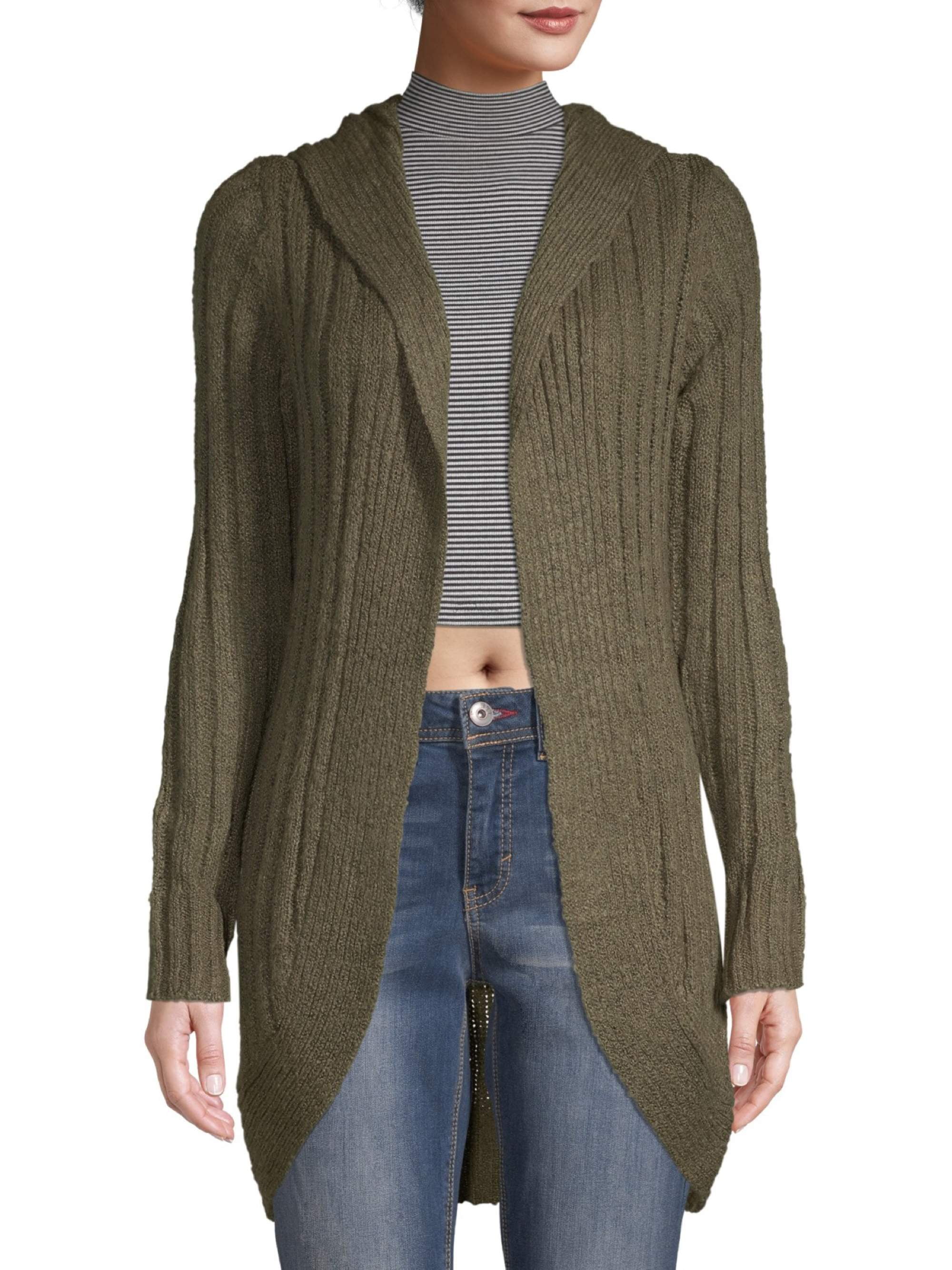 No Boundaries - No Boundaries Juniors' Cardigan with Hood - Walmart.com - Walmart.com