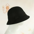 thumbnail image 6 of CoCopeaunt Autumn And Winter New Wool Basin Hat, Bowler Hat, Women’S British Cross Felt Hat Fisherman Hat, 6 of 6