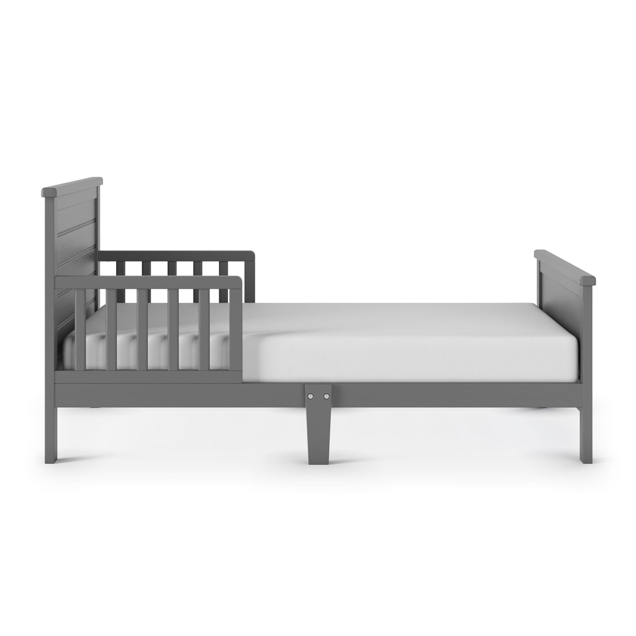 Child Craft Forever Eclectic Woodland Toddler Bed with Rails, Brushed Pebble