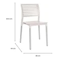 thumbnail image 3 of Offiho Silla de Comedor Breeze Durable Para Exterior e Interior con Protección UV, 3 of 4